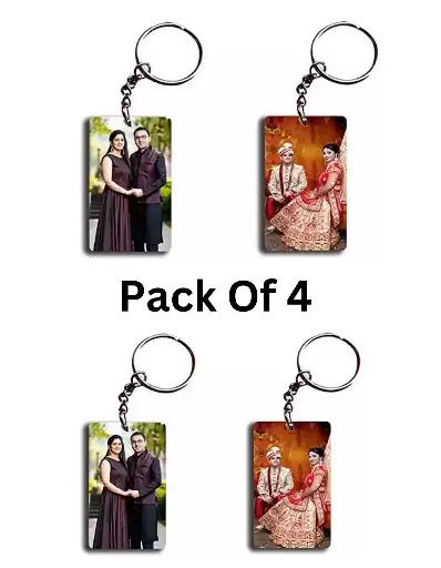 Photo Keychains Pack of 4Pc