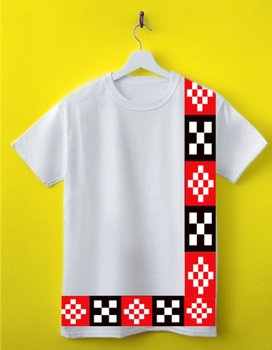 Sambalpuri L design Cotton T-shirt